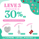 Berloque Banhado a Prata Motinha Rosa - Prata - Áurea Acessórios