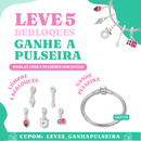 Berloque com Corrente Casal Mickey e Minnie Resinado - Prata - Áurea Acessórios