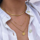 Colar Malha Snake - Dourado - Áurea Acessórios