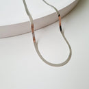 Colar Fita Laminado - Prata - Áurea Acessórios